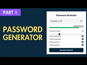 How To Build A Password Generator Using HTML, CSS & JavaScript (Part 1)