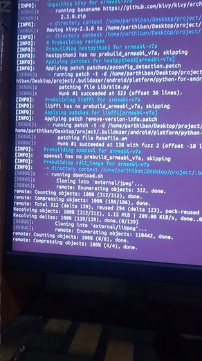 Linux build Kivy to apk #pythonprogramming
