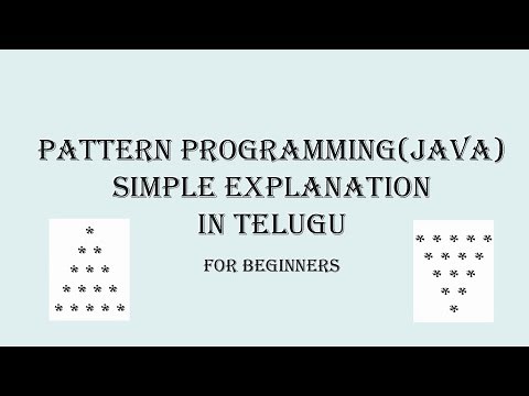 JAVA PROGRAMMING - Triangle & Inverted Triangle Patterns in Java - Explained in Telugu