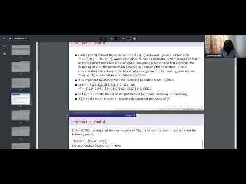 African Enumerative Combinatorics Community (AECC)-Dr. Olivia Nabawanda