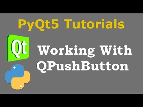 PyQt5 Tutorial - Creating Button with QPushButton