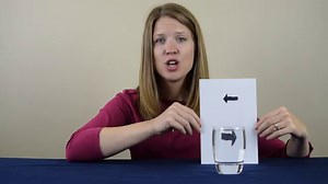 Cool Light Refraction Science Experiment - Arrow Changes Direction!