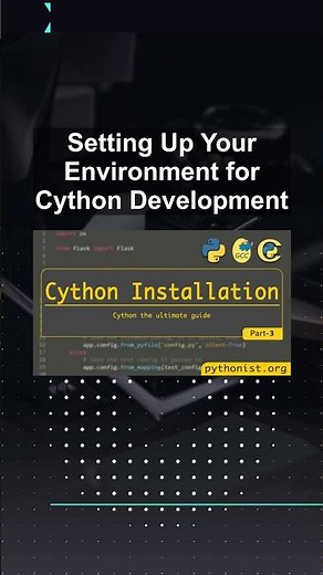 Setting Up Your Environment for Cython Development #ai #artificialintelligence #machinelearning