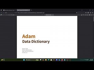 How to create Data Dictionary