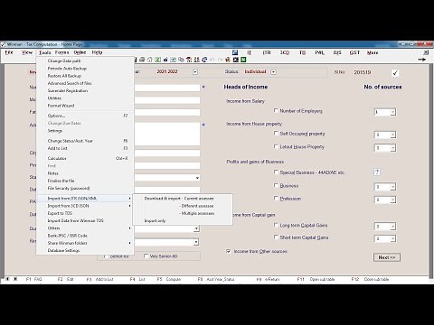 JSON / XML Import | Winman CA ERP