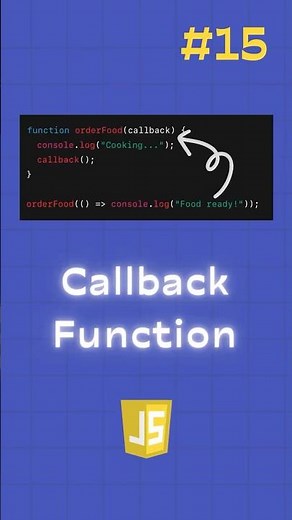 JavaScript Callbacks Explained with a Real-World Example 🍔📞 | Day 15 #javascript #codingshorts #js