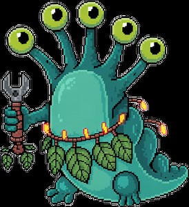 Retro Pixelated 🛸 Alien Planet with Organic Tech Sprite Pack by GameTorch