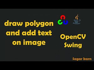 java: draw polygon and add text on images with opencv || OpenCV || Java || eclipse || swing