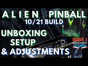 2021 Alien Pinball Unboxing Setup, Adjustments, 10/21 build #Alien #Pinball #PinballBrothers