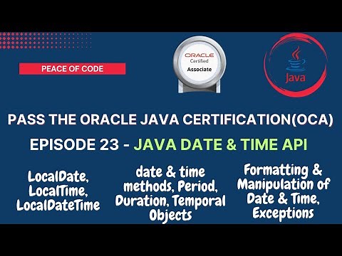 Java Certification-OCA | Java 8 Date & Time API | All Concepts & Questions | #javatutorial #oca