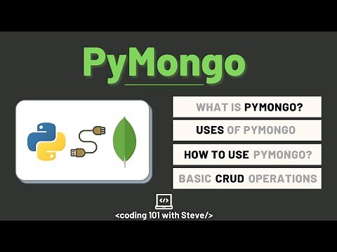 PyMongo (Interact with MongoDB in Python) [2022]