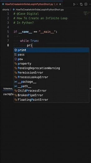 How To Create An Infinite Loop In Python #python #code #programming