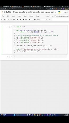How to calculate the distance between two points with Python?