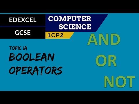 9. EDEXCEL GCSE (1CP2) The common Boolean operators