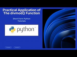 Practical Python divmod() Function Tutorial | Quotient & Remainder with Real Examples