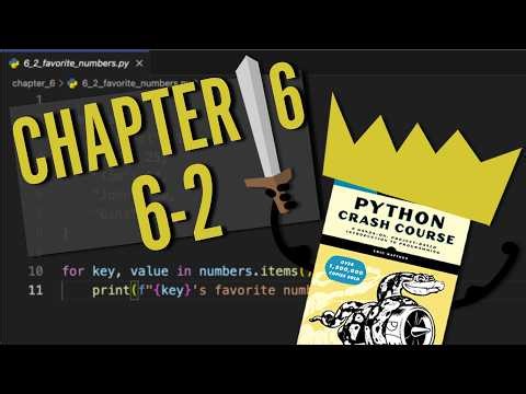 Python Crash Course: Chapter 6 | Try It Yourself 6-2 | Beginner Python Problem Walkthrough!