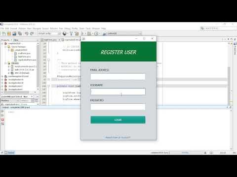 Java Tutorial - Login Form, Registration Form and CRUD Form in Java Swing