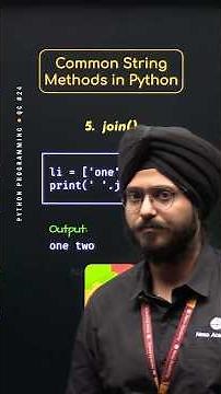Common String Methods in Python #Python #NesoAcademy #QuickConcepts