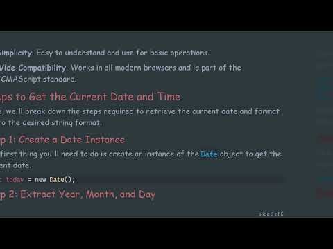 How to Get the Current Date in JavaScript