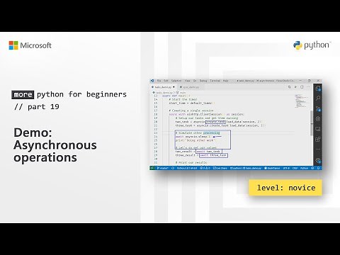 Demo: Asynchronous operations | More Python for Beginners [19 of 20]