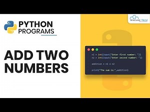 Python Program to Add Two Numbers (HINDI) - Python Programming