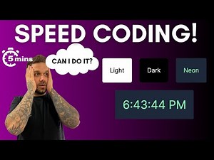 Themed Clock 5 minute Speed Coding Challenge | Next.js React Tailwind