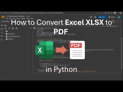 How to Convert Excel to PDF in Python