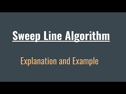 Sweep Line Algorithm Explanation
