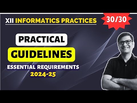 IP Practical Class 12 | Guidelines and Requirements, Marks Distribution