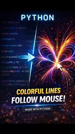 When python turn into art 10 #python #programming #cinematic #coding #shorts