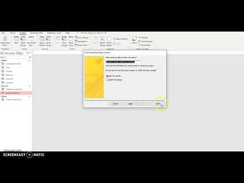 Access Mod 3 - End of Proj 1 Steps 1-8