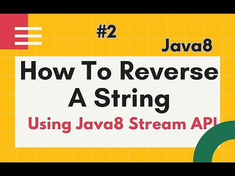 String program #2- Reverse A String In Java using Java8 Stream API | using Lambda expr by Naren