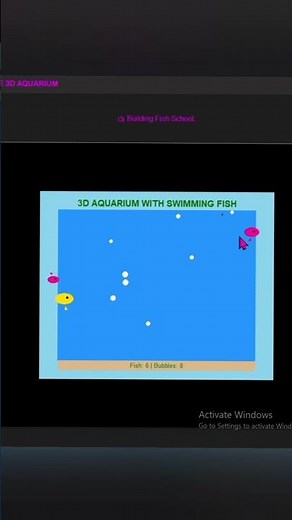 🧠 Python Project Idea – Aquarium with Moving Fish | Turtle Animation Tutorial#python #animation
