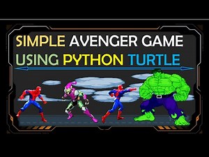 How to create a simple Action Game like Spiderman vs Hulk using python turtle graphics | Python Game