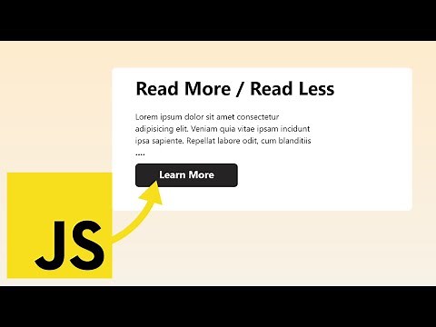 Expand Your Content: Creating a Read More/Read Less Project with HTML5, CSS3, and JavaScript