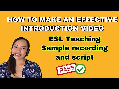 1 MINUTE SELF-INTRODUCTION VIDEO | Very Effective Tips and Sample Script by Tutor Jil