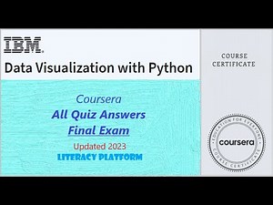 Data visualization with python 2023 updated Quiz Final Exam #coursera #solution #certificate