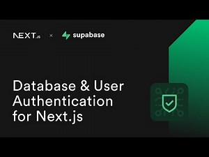 Next.js Database & User Authentication Quickstart