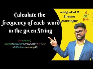 Calculate the frequency of each word in the given string using Java 8 | Java Shastra