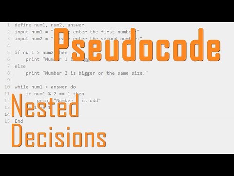 Nested Conditions within Pseudocode