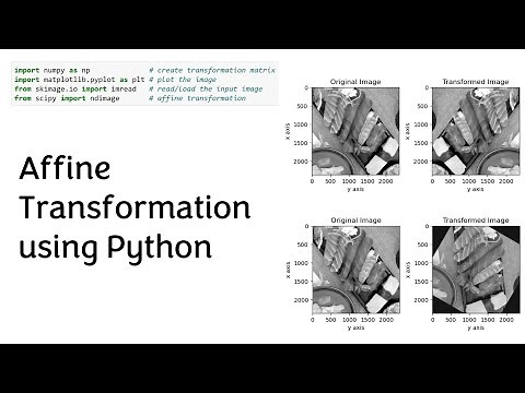 Python#22 How to do an affine transformation using Python