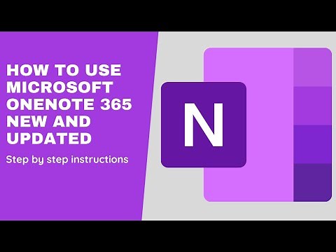 How To Use Microsoft OneNote 365 Tutorial.