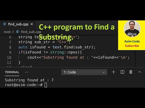 C++ program to Find a Substring in a String