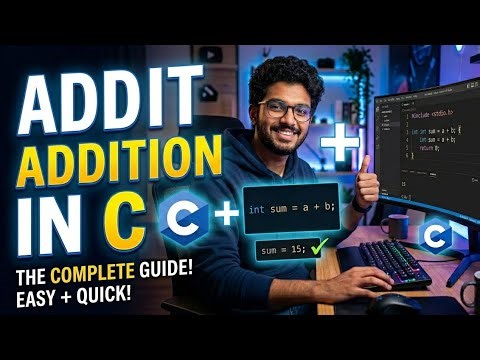 How to Add Two Numbers in C | C Arithmetic for Beginners @syntaxsnaps