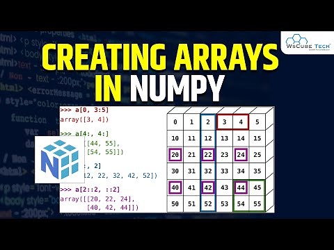 NumPy Arrays - How to Create NumPy Array | Machine Learning Tutorial