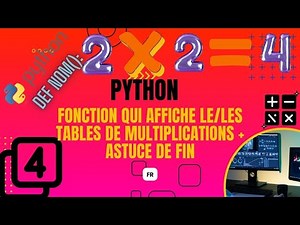 Fonction table de multiplication python
