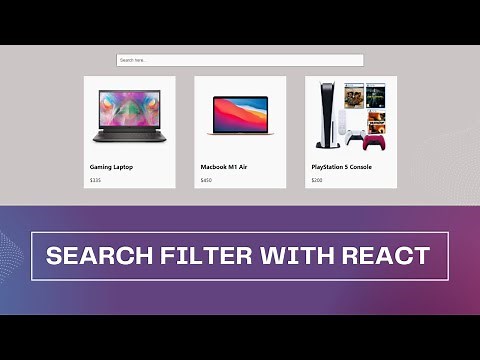 Build Search Filter with React | ReactJS Search Bar
