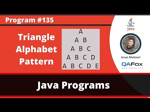 Java program to print Triangle Alphabet Pattern