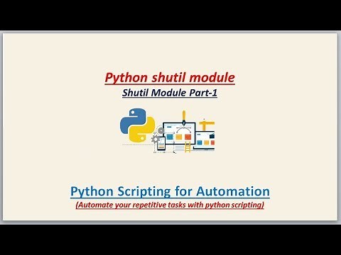 Python3 Tutorials | copy files using shutil module | Part-1