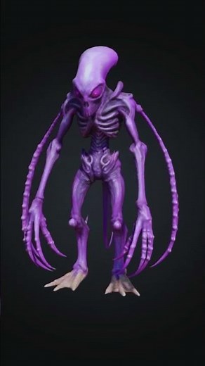 Want to Make a 3D Horror Character? Start Here! Alien Horror 3D Character – Unreal Engine Ready